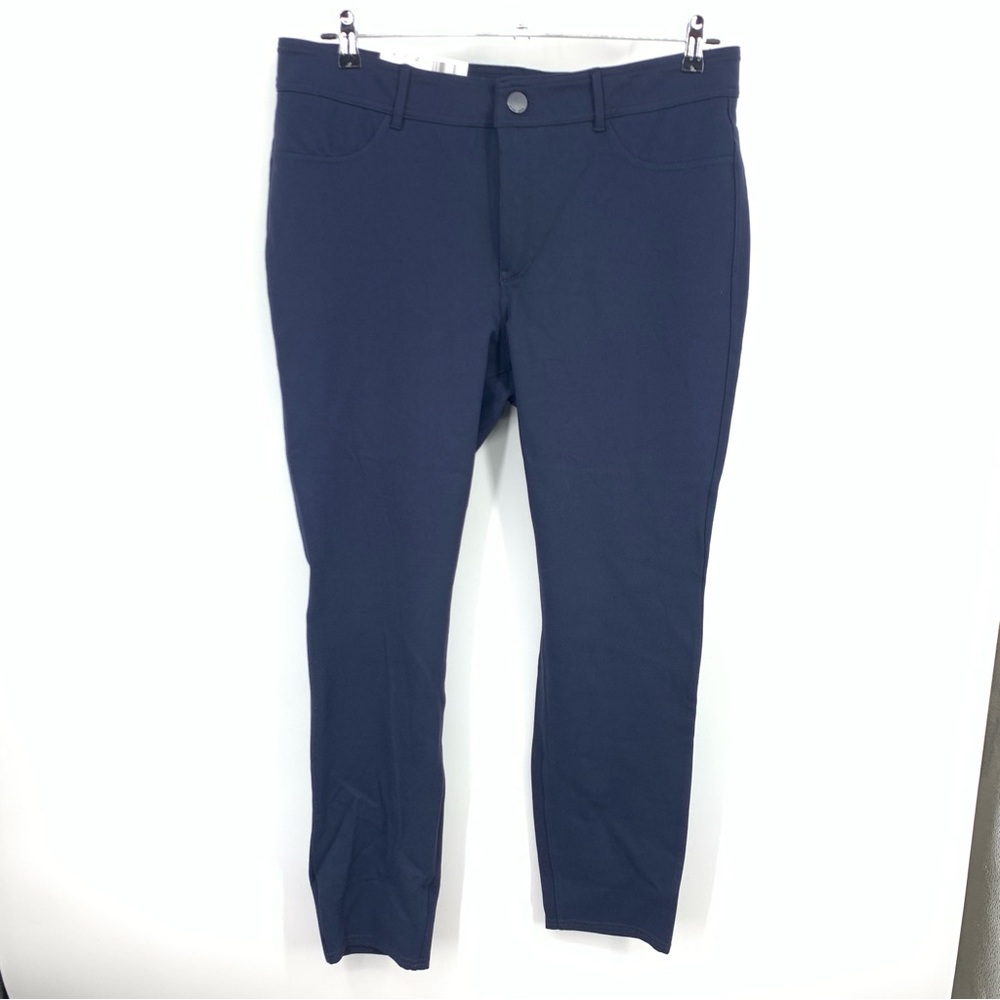 Seven7 Women Size 18 Pants Navy Blue Ponte Skinny Jegging Stretch High Rise